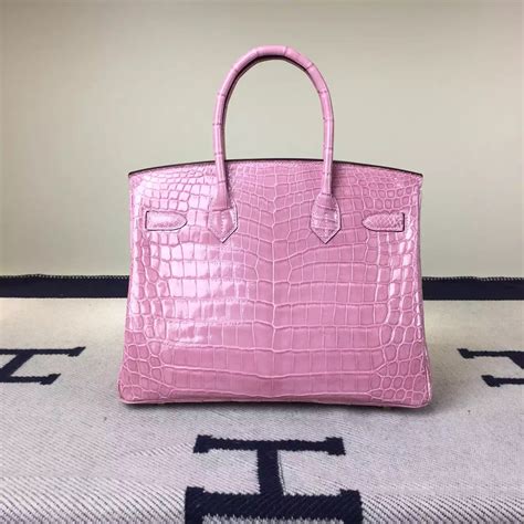 pink alligator birkin bag|birkin bag with sangles.